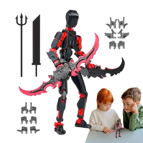 Syengery T13 Actionfiguren-Set, 3D-Gedruckter beweglicher Roboter mit Mehreren Gelenken, Gelenkroboter, 3D-gedruckte Schaufensterpuppenspielzeuge, Gelenkroboter-Dummys-Actionfiguren von Syengery