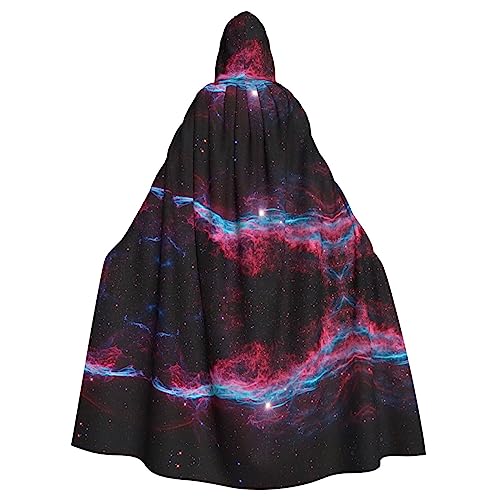 Kapuzenumhang mit Universum-Galaxie-Druck, Unisex, Erwachsene, Halloween, Cosplay-Kostüm von Sylale