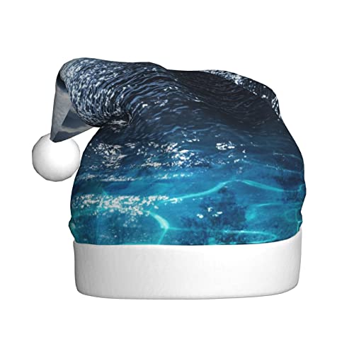 Mond Und Meer Gedruckt Weihnachtsmütze Santa Hut Für Erwachsene, Xmas Hut Für Neujahr Festliche Party Weihnachten Liefert von Sylale
