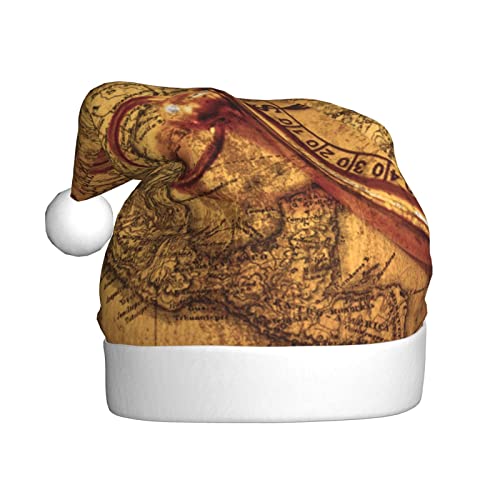 Sylale Gesetz des Kompasses Navigation Gedruckt Weihnachtsmützen Erwachsene Xmas Hut Für Weihnachten Geschenke Neujahr Festliche Urlaub von Sylale