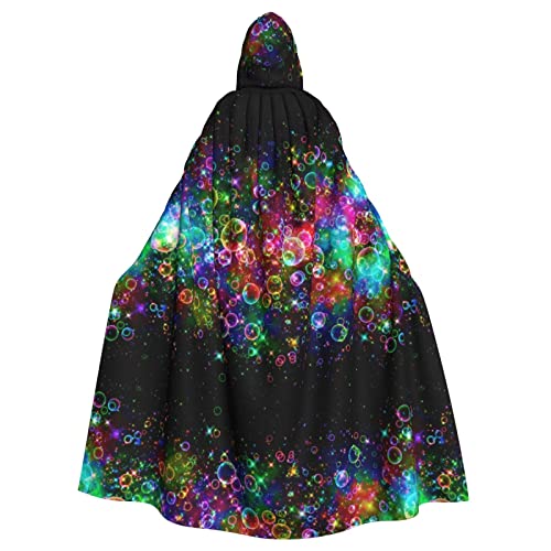 Sylale Hell schöne bunte Kunst Unisex Kapuzenumhang Weihnachten Verkleidung Halloween Cosplay Kostüm für Erwachsene von Sylale