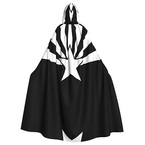 Sylale Kapuzenumhang mit Arizona-Flagge, Unisex, für Erwachsene, Halloween, Cosplay-Kostüm, Schwarz von Sylale