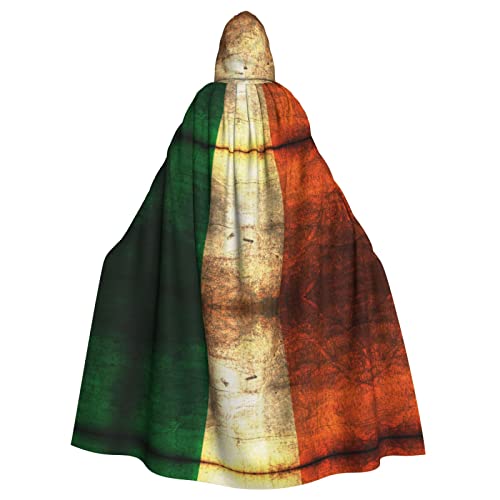 Sylale Kapuzenumhang mit irischer Flagge, Unisex, Erwachsene, Halloween, Cosplay-Kostüm von Sylale