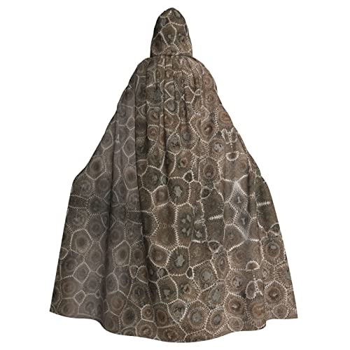 Sylale Petoskey Kapuzenumhang mit Steindruck, Unisex, Erwachsene, Halloween, Cosplay-Kostüm von Sylale