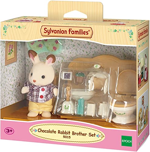 Sylvanian Families 5015 Schokoladenhasen Bruder mit Waschraum - Puppenhaus Spielset, Mehrfarben Sylvanian Families 5015 Schokoladenhasen Bruder mit Waschraum - Puppenhaus Spielset, Mehrfarben von Sylvanian Families