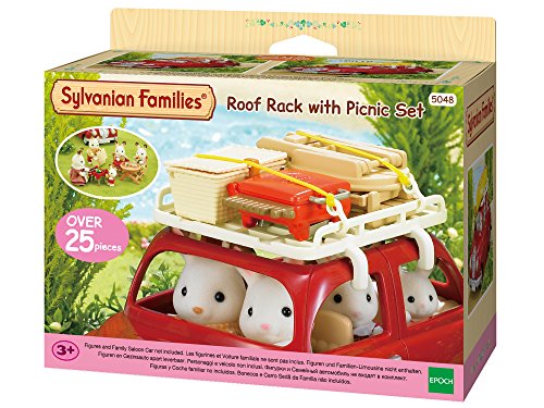 Sylvanian Families 5048 Dachgepäckträger mit Picknick-Set - Puppenhaus Einrichtung Möbel von Sylvanian Families