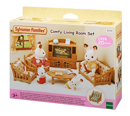 Sylvanian Families L5339 Landhaus Wohnzimmer - Puppenhaus Einrichtung Möbel, 30 x 50 cm, 1 Stück (1er Pack), aus Kunststoff von Sylvanian Families