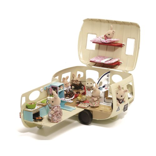 Sylvanian Families 5489 Wohnwagen - Puppenhaus Auto Spielset von Sylvanian Families