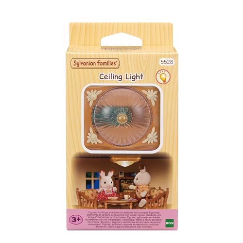 Sylvanian Families 5528 Deckenleuchte - Puppenhaus Einrichtung, Braun von Sylvanian Families