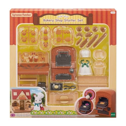 Sylvanian Families 5536 Bäckerei Set für Starter Haus - Puppenhaus Spielset, groß von Sylvanian Families