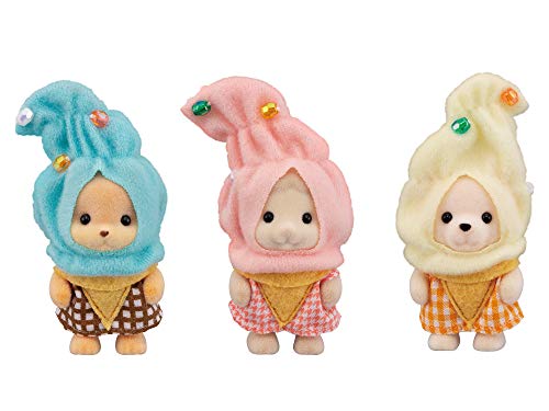 Sylvanian Families 5593 Baby-Trio in Eiscreme-Kostümen von Sylvanian Families