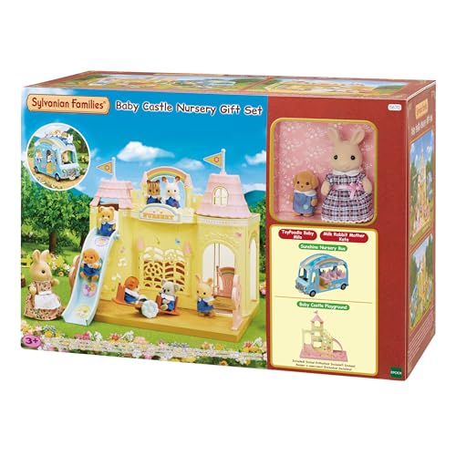 Sylvanian Families 5670 Baby Schloßkindergarten Geschenkset, Tierfigur, süßes Spielzeugset für Kinder ab 3 Jahren, Komplette Spielwelt von Sylvanian Families