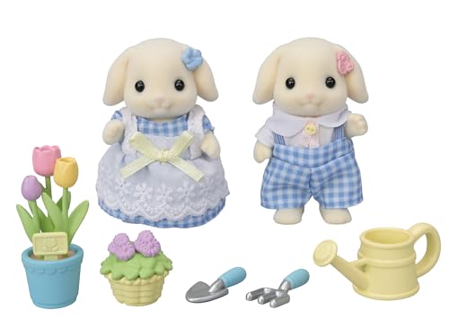 Sylvanian Families - 5736 Blumen- und Garten-Spielset mit Figuren - Figuren für Puppenhaus von Sylvanian Families