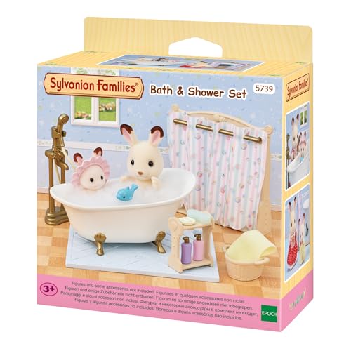 Sylvanian Families - 5739 Bad- und Dusch-Set - Puppenhaus Möbel von Sylvanian Families