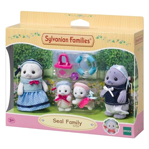 Sylvanian Families - 5759 Robben Familie, Tierfigur, detailreiches Spielzeug für Kinder ab 3 Jahren von Sylvanian Families