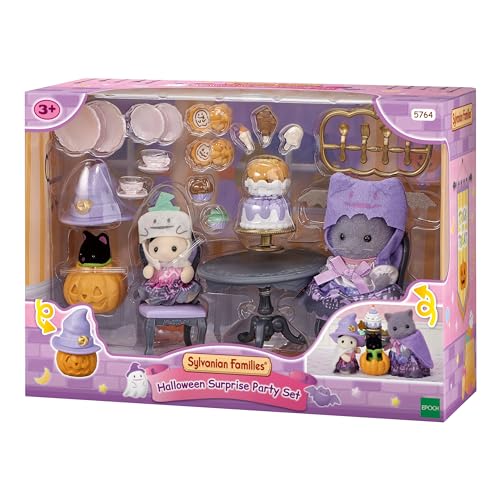 Sylvanian Families - 5764 Halloween Party Spielset mit Figuren, Tierfigur, Perserkatze, Spielzeug für Kinder ab 3 Jahren, in limitierter Auflage von Sylvanian Families