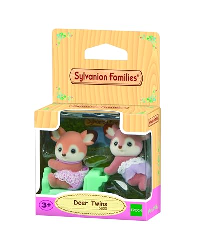 Sylvanian Families 5800 REH Zwillinge, Spielset mit Tierfigur, Tierfiguren Wald, Spielzeug für Kinder ab 3 Jahren von Sylvanian Families