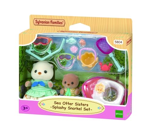 Sylvanian Families 5804 Seeotter Schnorchel Spielset, Set mit Tierfigur, Meerestiere, Spielzeug für Kinder ab 3 Jahren von EPOCH