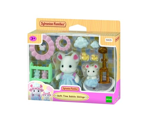 Sylvanian Families 5805 Marshmallow Mäuse Badespaß Spielset, Set mit Tierfigur, Süße Mäuse Spielfiguren, Spielzeug für Kinder ab 3 Jahren von Sylvanian Families