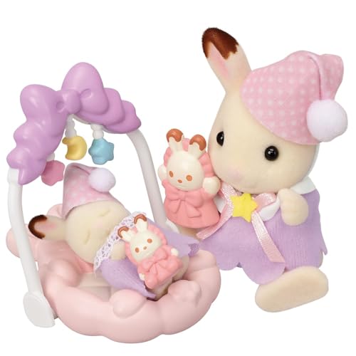 Sylvanian Families 5806 Schokoladenhasen Träumsüß Set, Spielset mit Tierfigur, Mit süßen Mäusefiguren, Spielzeug für Kinder ab 3 Jahren von EPOCH