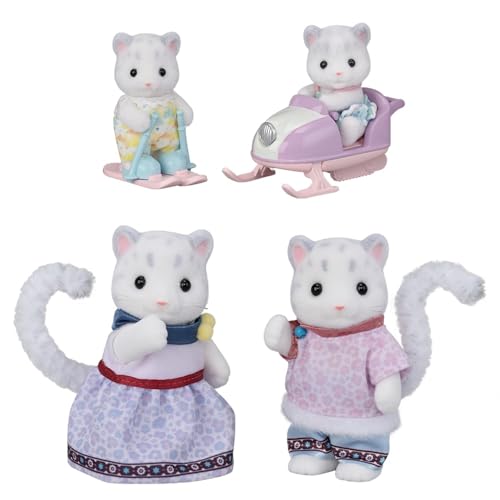 Sylvanian Families - 5814 Schneeleoparden Familie, Spielset mit Tierfigur, samtige Tierfiguren, Leoparden, Spielzeug für Kinder ab 3 Jahren Sylvanian Families - 5814 Schneeleoparden Familie, Spielset mit Tierfigur, samtige Tierfiguren, Leoparden, Spielzeug für Kinder ab 3 Jahren von Sylvanian Families