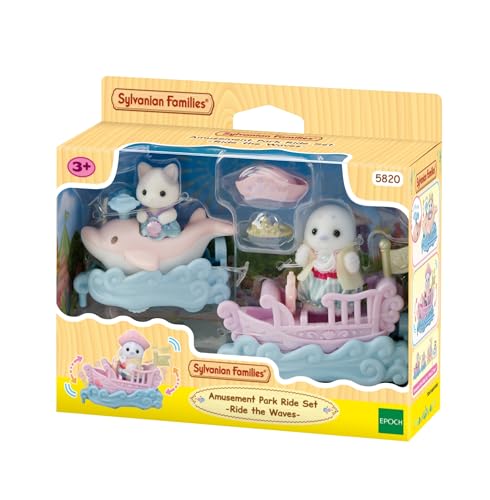 Sylvanian Families - 5820 Freizeitpark Spielset Wellenritt, samtige Tierfiguren, Robbe, Milchkatzen Tierbaby, Spielzeug für Kinder ab 3 Jahren Sylvanian Families - 5820 Freizeitpark Spielset Wellenritt, samtige Tierfiguren, Robbe, Milchkatzen Tierbaby, Spielzeug für Kinder ab 3 Jahren von Sylvanian Families