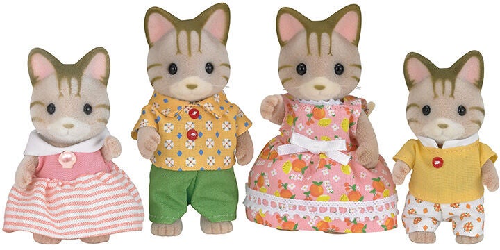 Sylvanian Families Figurenset Die Familie Streifenkatze von Sylvanian Families