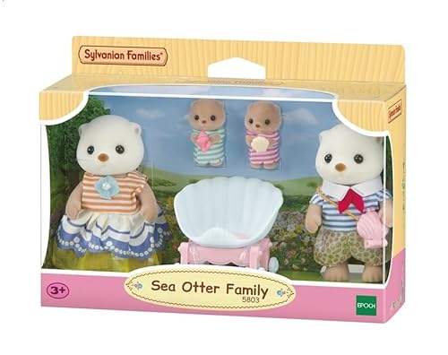 Sylvanian Families 5803 Seeotter Familie, Tierfiguren, Meerestiere, Spielzeug für Kinder ab 3 Jahren von EPOCH