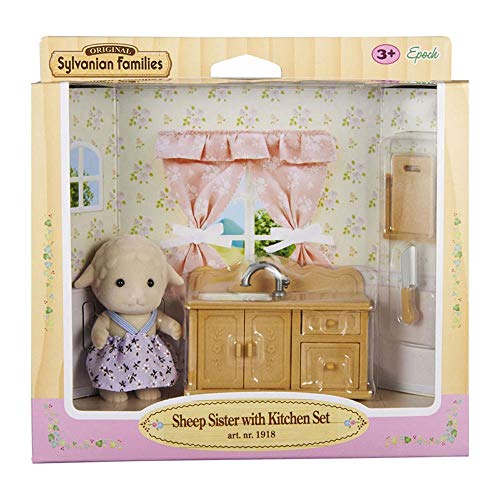 Sylvanian Families - Sheep Sister with Kitchen Set (5141) von Sylvanian Families