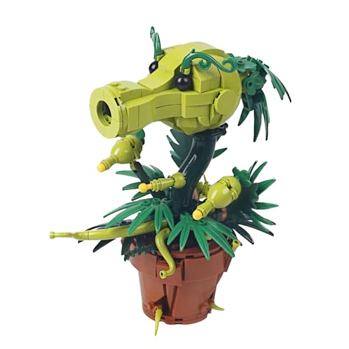 Erbsenschleuder Bausteine, Horror Pflanzen Bonsai Klemmbausteine, von Pflanzen Zombie Spielen Inspiriertes Modell Spielzeug, Kreatives Geschenk für Spielefans, Erwachsene und Kinder ab 6 Jahren Erbsenschleuder Bausteine, Horror Pflanzen Bonsai Klemmbausteine, von Pflanzen Zombie Spielen Inspiriertes Modell Spielzeug, Kreatives Geschenk für Spielefans, Erwachsene und Kinder ab 6 Jahren von SymGrpu