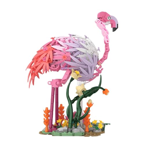 Pink Flamingo-Bausteine mit Blumen, 516-teiliges Klemmbausteine Modell Spielzeug mit Blumen- und Tiermotiven, Tischdekoration für Zuhause und Büro, Geschenk für Erwachsene und Kinder ab 8 Jahren Pink Flamingo-Bausteine mit Blumen, 516-teiliges Klemmbausteine Modell Spielzeug mit Blumen- und Tiermotiven, Tischdekoration für Zuhause und Büro, Geschenk für Erwachsene und Kinder ab 8 Jahren von SymGrpu