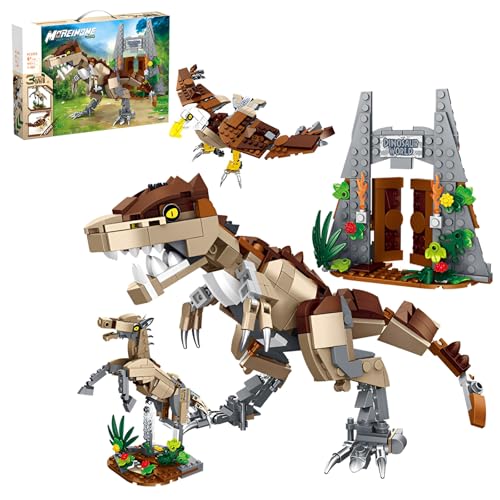 SymGrpu 3 IN 1 Tiere Bausteine Bausatz, Tiere, Adler, Pferd zu Tierfiguren Spielzeug, Pädagogische Klemmbausteine für Erwachsene, 454PCS von SymGrpu