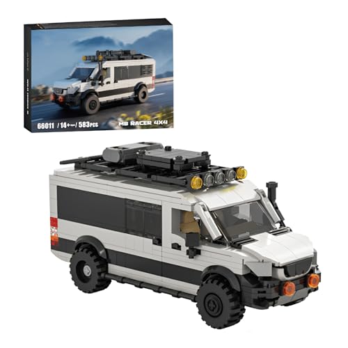 SymGrpu Sportwagen Bausteine Bausatz, MB Racer 4X4 Auto Modellbau Set, City Rennwagen Klemmbausteine, Auto Fahrzeugbau Spielzeug für Erwachsene Jugendliche ab 14 Jahren, 583PCS von SymGrpu