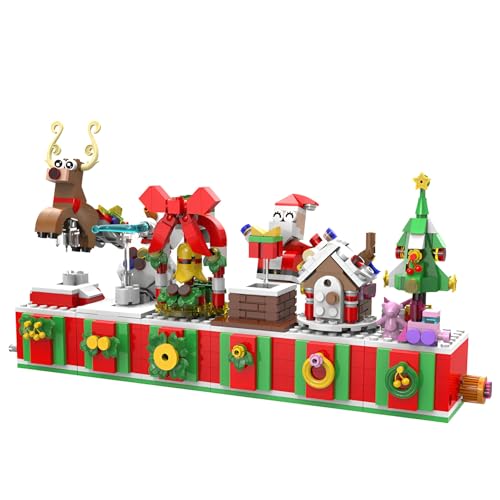 SymGrpu Weihnachtsbaum Bausteine Bausatz, Weihnachtsbausteine, Weihnachtsferien Konstruktions Spielzeug Geschenk für 8+ Erwachsene Jungen Mädchen (486 PCS) von SymGrpu