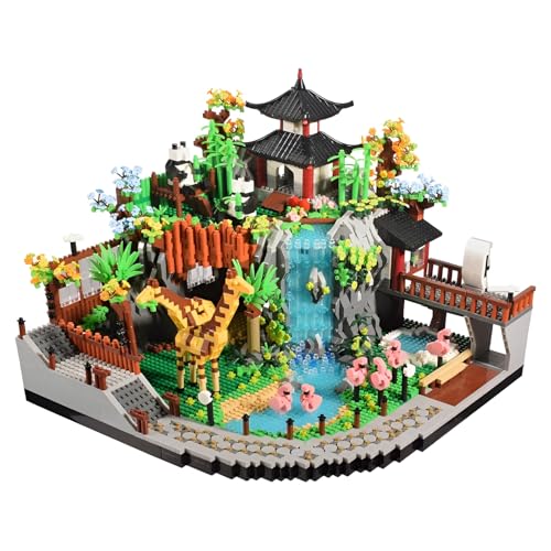 SymGrpu Zoo Complex Micro Mini Bausteine Bausatz, Kreative Zoologische Park Architektur Klemmbausteine Modell Spielzeug, Geschenkidee für Erwachsene Jugendliche ab 14 Jahren, 5000 PCS von SymGrpu