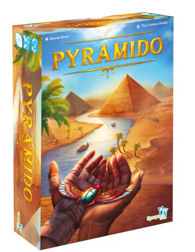 Asmodee Synapses Games Pyramido – Gesellschaftsspiele – Platzierspiele – Dominospiele – Platzierung von Fliesen – Familienspiel ab 8 Jahren – 2 bis 4 Spieler – französische Version von Synapses Games