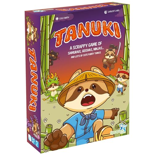 Synapses Games Tanuki, Take-That Kartenspiel, Non-Stop-Spieler-Interaktion, 3 bis 8 Spieler, 20 Minuten, ab 7 Jahren von Synapses Games