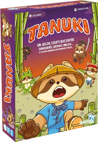 Asmodee – TANUKI – Gesellschaftsspiel für Kinder ab 7 Jahren – Kartenspiel – Schaffen Sie den Garten von Bambus, der + wohlhabend mit Geishas, Ninjas, Samurai – 3 bis 6 Spieler – 20 Minuten – auf von Synapses Games