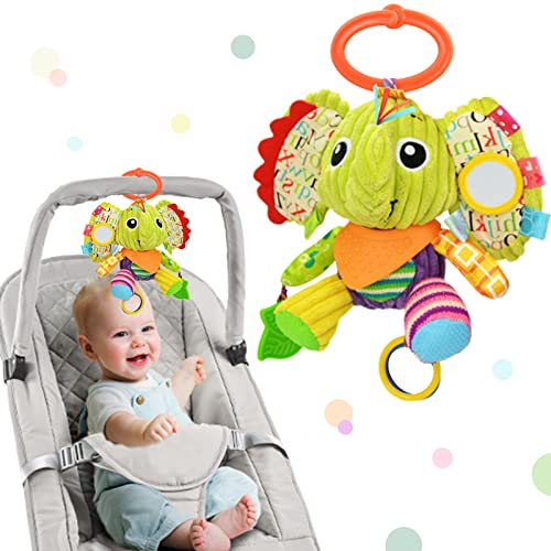 Synchain Kinderwagen-Spielzeug,hängende Rasseln für Neugeborene von 0 bis 36 Monaten, Säuglingsrassel mit Aufhängung, als Kinderspielzeug, Kinderbetten und Kinderwagen-Spielzeug von Synchain