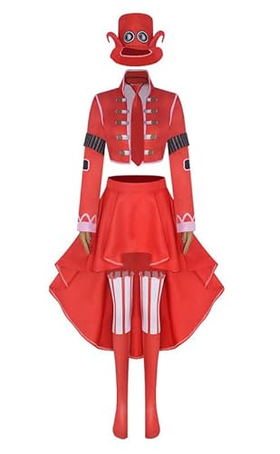 Anime Belo Betty Bero Beti Outfit Cosplay Kostüm Damen Rot S (Chest 82cm) von Syqiya