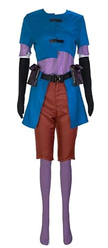 Anime Jinxx Loosecanon Outfit Cosplay Kostüm Damen Blau S (Chest 80-85cm,Ohne Perücke) von Syqiya