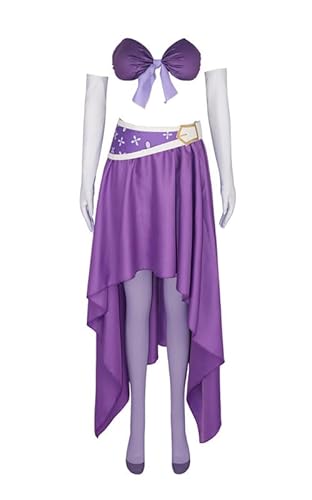 Anime Niko Robin Miss Allsunday Outfit Cosplay Kostüm Damen Lila S (Chest 81cm) von Syqiya