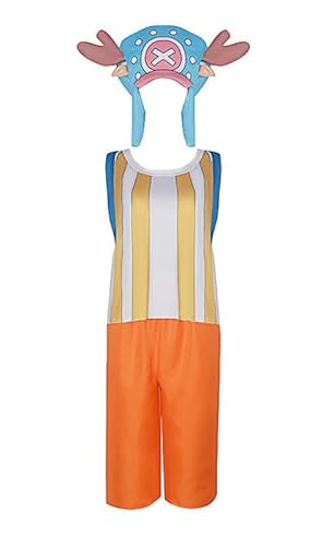 Syqiya Anime Chopperr Outfit Cosplay Costume Herren Orange XL (Chest 96-104cm) von Syqiya