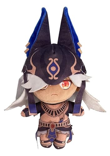 Syqiya Anime Cyno Plüschtier Plush Doll Plüschpuppe Cosplay Kuscheltier Weihnachten Geschenk Mehrfarbig 20cm von Syqiya