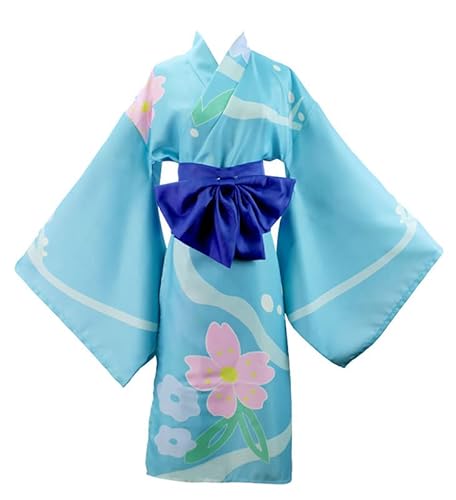 Syqiya Anime Inosuke Hashibira Kimono Outfit Cosplay Kostüm Herren Blau XXL (Chest 120cm) von Syqiya