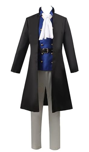 Syqiya Anime Saboo Outfit Cosplay Kostüm Herren Schwarz L (Chest 102cm) von Syqiya