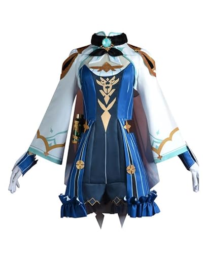 Syqiya Anime Sucrose Harmless Sweetie Outfit Cosplay Kostüm Damen Blau 3XL (Chest 101-104cm) von Syqiya