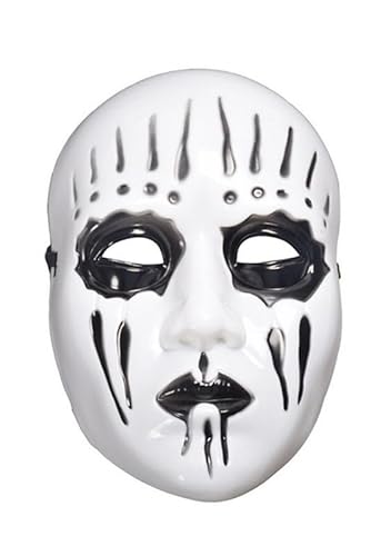 Syqiya Carnival Halloween Horror Mask Joeyy Jordison Cosplay Maske Band Cosplay Prop Schwarz 2 Pieces von Syqiya