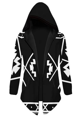 Syqiya Pulli Ryuguji Draken Jacke Windbreaker Windmantel Wind Coat Hoodie Cosplay Kostüm Strickjacke Unisex Schwarz XL (Chest 114cm) von Syqiya