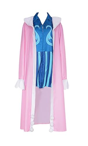 Syqiya Unisex Anime Mr. 2 Bon Kurei Bentham Bensamu Outfit Cosplay Costume Damen Rosa M (Chest 108cm) von Syqiya